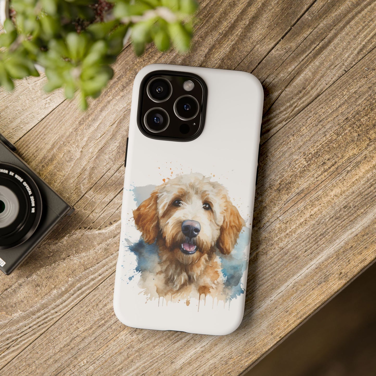 Goldendoodle Portrait Phone Case | Dog Lover Gift, Tough Cases for iPhone 16 and 17 Unique Pet Art, Personalized Dog Phone Cover, Animal Lover Accessory