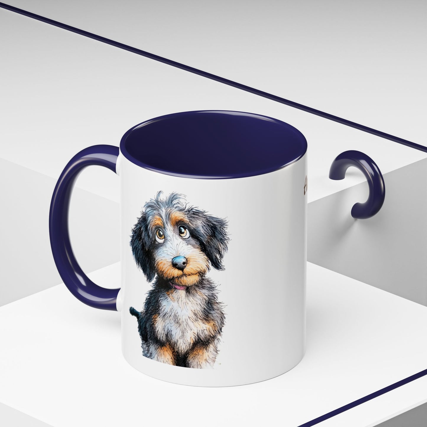 Whimsical Aussiedoodle Coffee Mug - Perfect Gift for Doodle Dog Lovers, Pet Owners, and Birthday Celebrations, Dog Mom Mug, Cute Animal