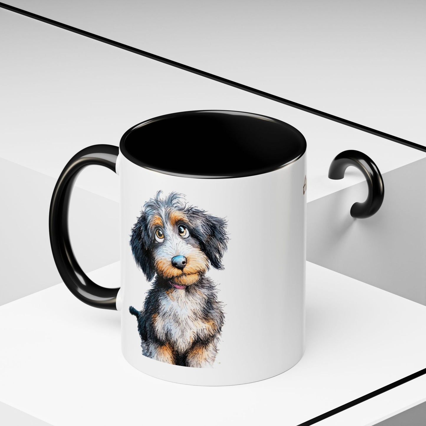 Whimsical Aussiedoodle Coffee Mug - Perfect Gift for Doodle Dog Lovers, Pet Owners, and Birthday Celebrations, Dog Mom Mug, Cute Animal