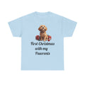 First Christmas with My Pawrents Goldendoodle Puppy T-Shirt, Gift for Her, Gift for Him, New Puppy Owners