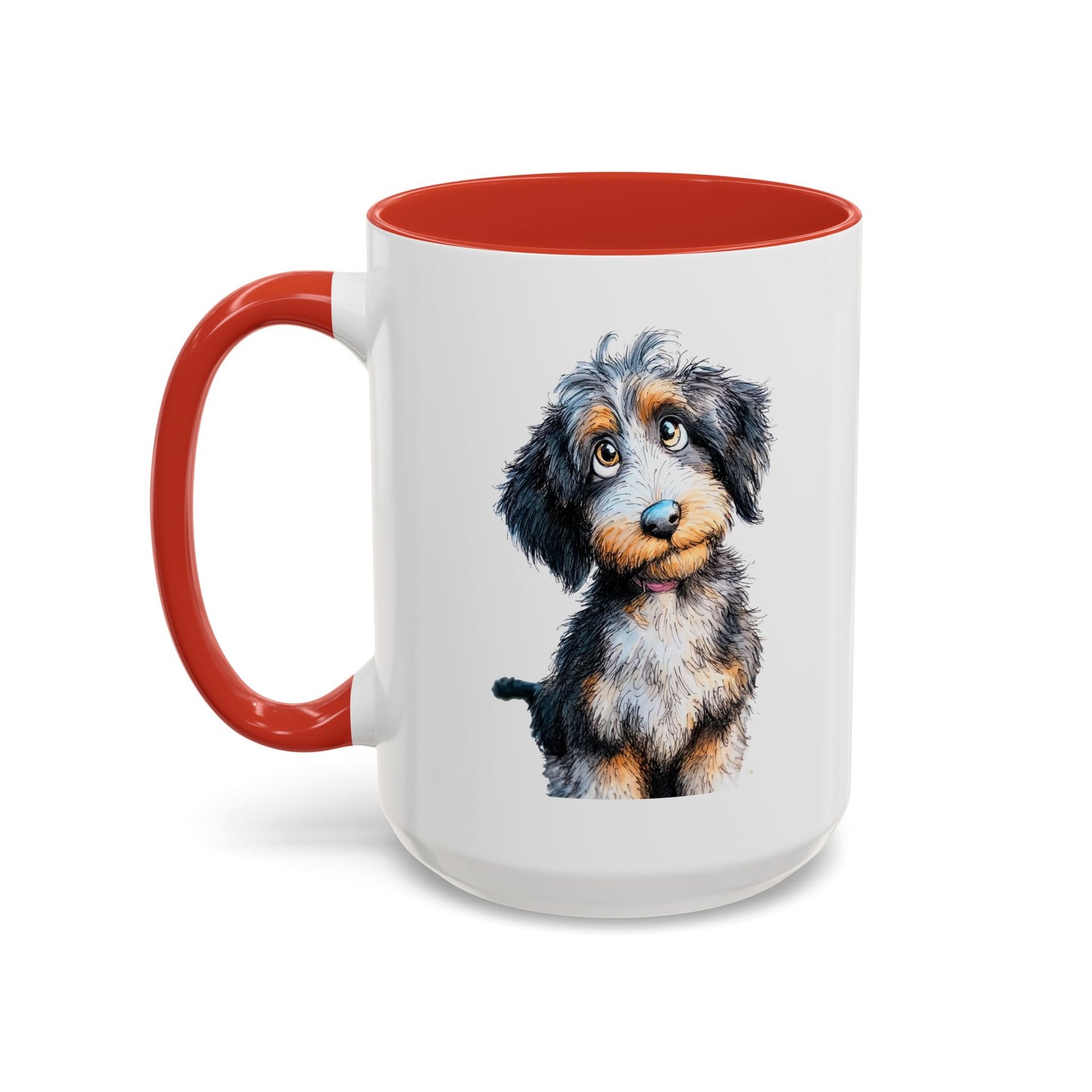 Whimsical Aussiedoodle Coffee Mug - Perfect Gift for Doodle Dog Lovers, Pet Owners, and Birthday Celebrations, Dog Mom Mug, Cute Animal