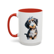 Whimsical Aussiedoodle Coffee Mug - For Doodle Dog Lovers