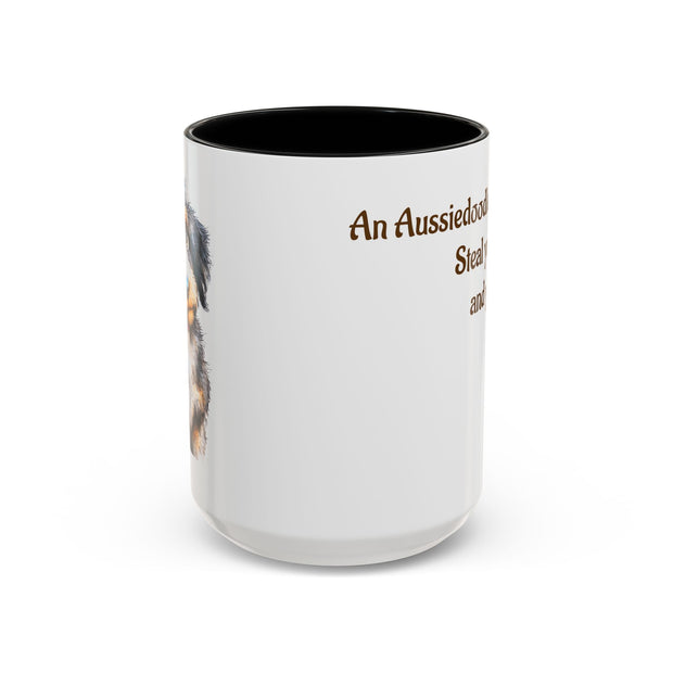 Whimsical Aussiedoodle Coffee Mug - For Doodle Dog Lovers