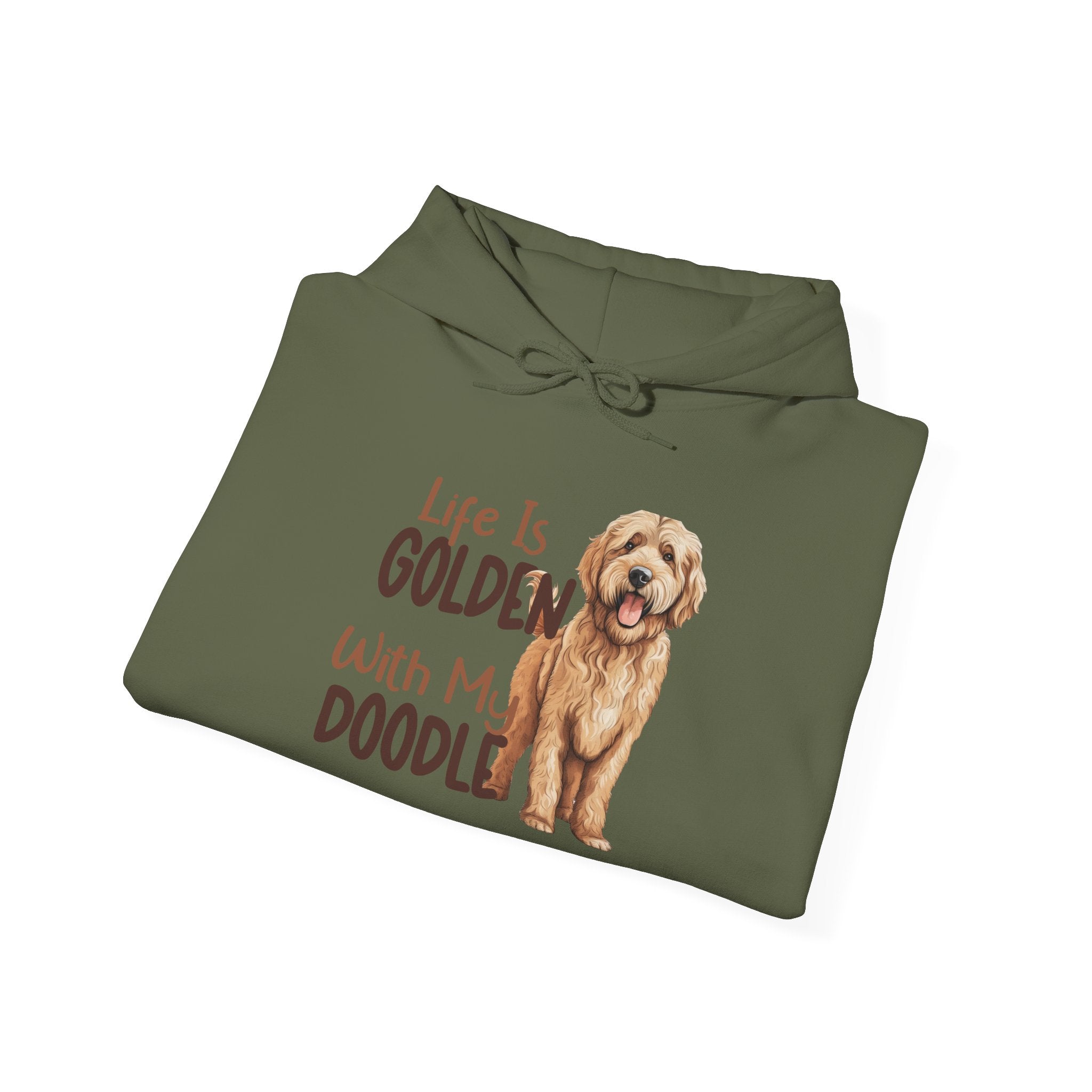 Golden Doodle Hooded Sweatshirt, Cozy Pet Sweatshirt, Dog Mom Gift, Animal Lover Apparel, Unisex Comfort Wear, Holiday Gift, Doodle Lover
