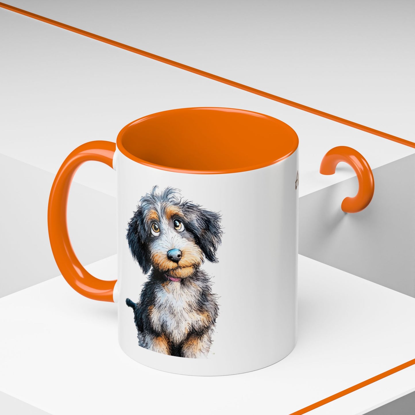 Whimsical Aussiedoodle Coffee Mug - Perfect Gift for Doodle Dog Lovers, Pet Owners, and Birthday Celebrations, Dog Mom Mug, Cute Animal