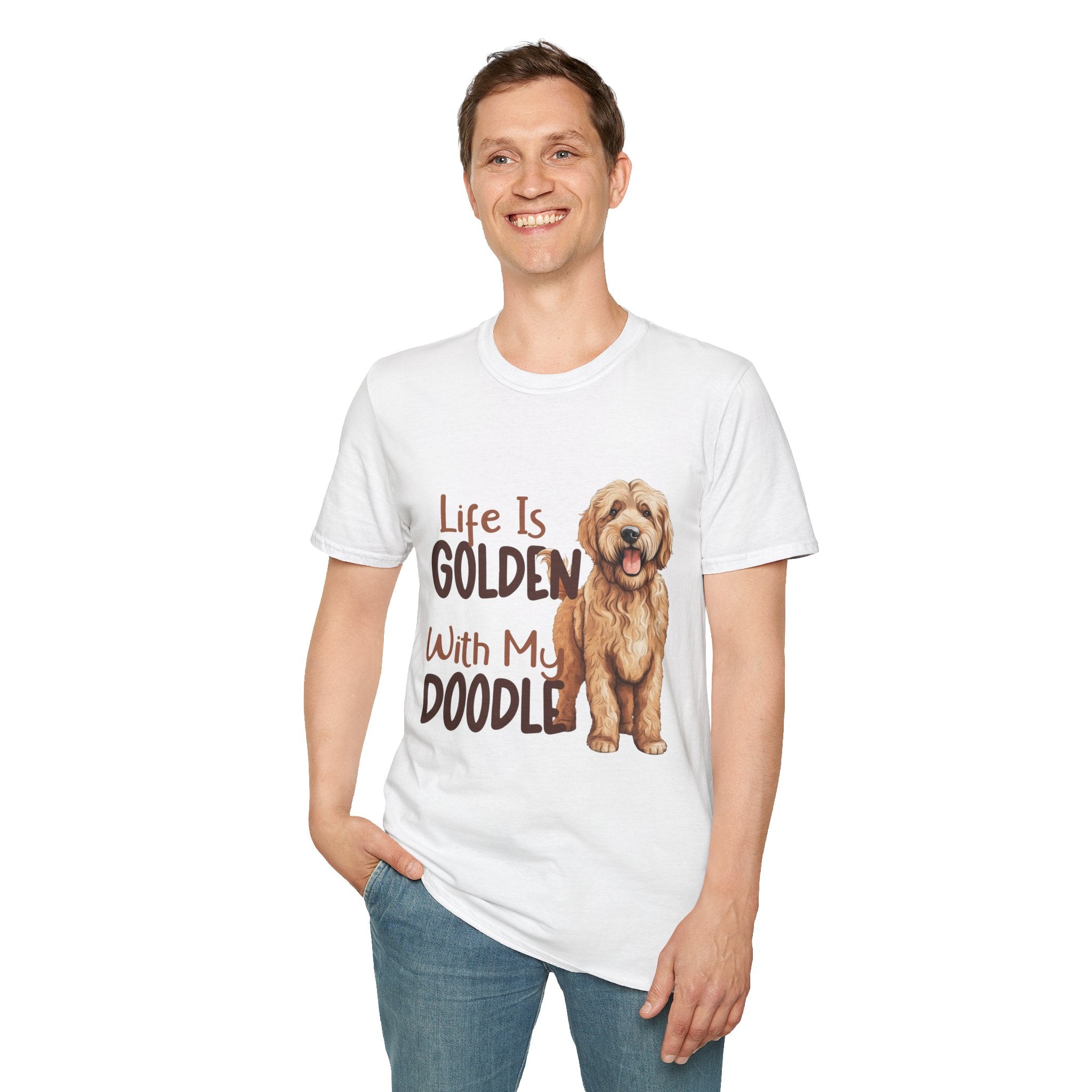 Life Is Golden With My Doodle Goldendoodle T-Shirt