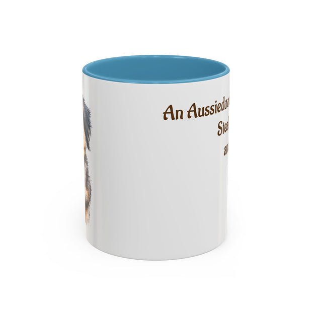 Whimsical Aussiedoodle Coffee Mug - For Doodle Dog Lovers