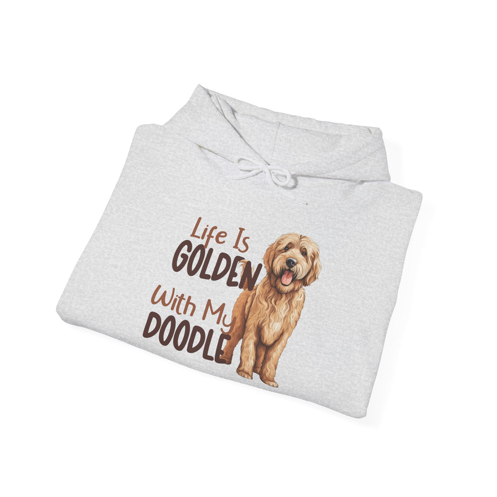 Golden Doodle Hooded Sweatshirt, Cozy Pet Sweatshirt, Dog Mom Gift, Animal Lover Apparel, Unisex Comfort Wear, Holiday Gift, Doodle Lover