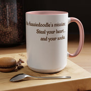 Whimsical Aussiedoodle Coffee Mug - For Doodle Dog Lovers