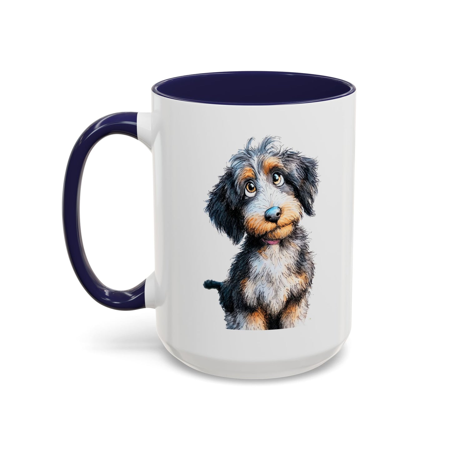 Whimsical Aussiedoodle Coffee Mug - Perfect Gift for Doodle Dog Lovers, Pet Owners, and Birthday Celebrations, Dog Mom Mug, Cute Animal