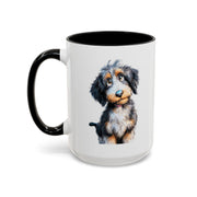 Whimsical Aussiedoodle Coffee Mug - For Doodle Dog Lovers