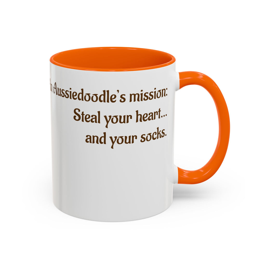 Whimsical Aussiedoodle Coffee Mug - For Doodle Dog Lovers