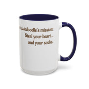 Whimsical Aussiedoodle Coffee Mug - For Doodle Dog Lovers