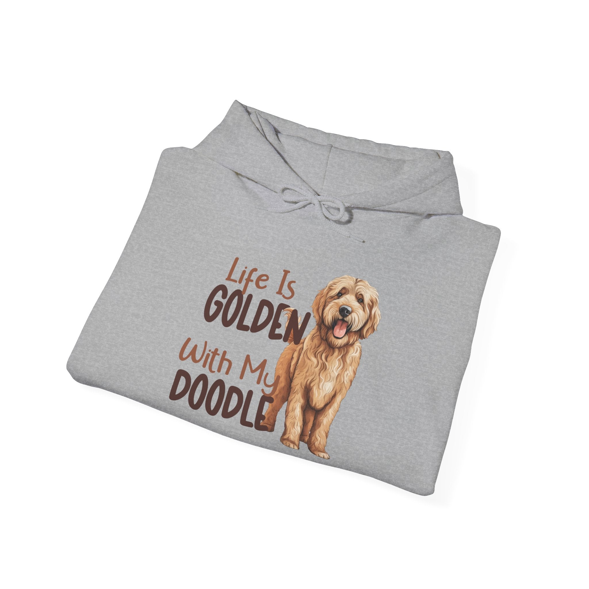 Golden Doodle Hooded Sweatshirt, Cozy Pet Sweatshirt, Dog Mom Gift, Animal Lover Apparel, Unisex Comfort Wear, Holiday Gift, Doodle Lover