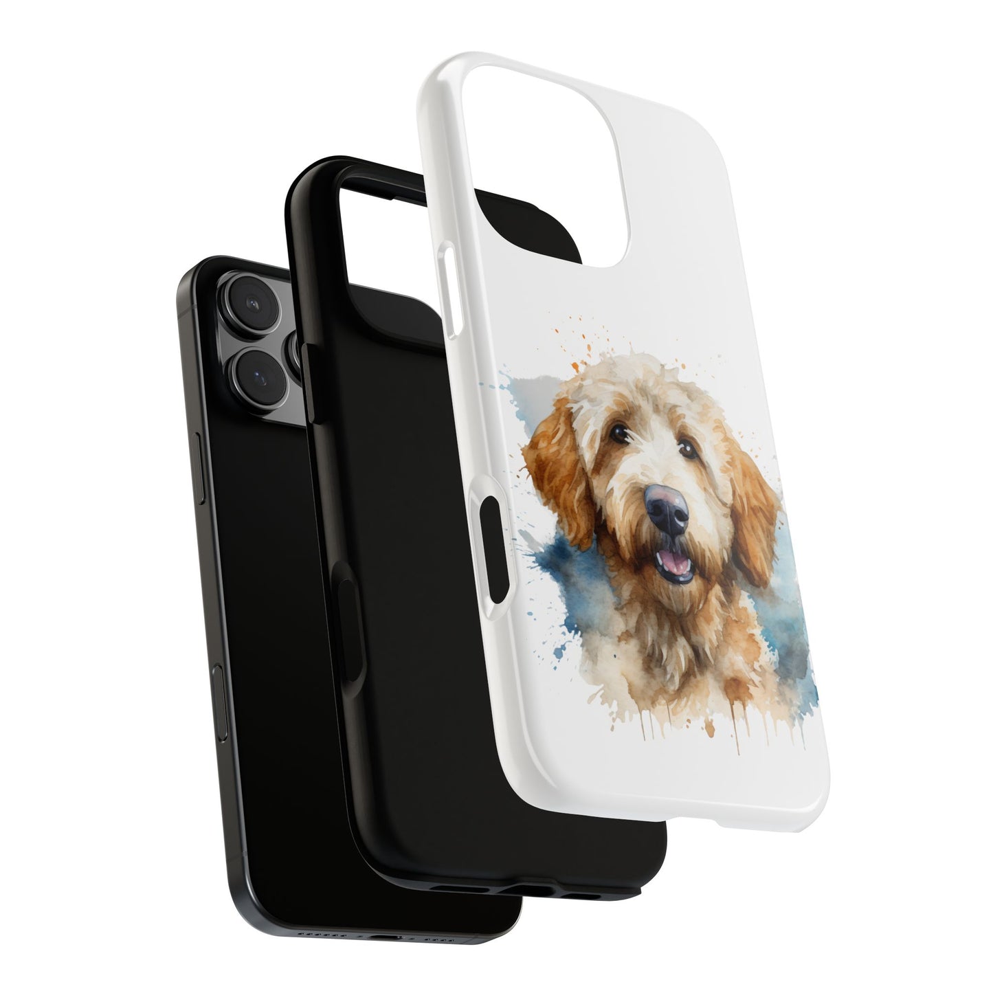 Goldendoodle Portrait Phone Case | Dog Lover Gift, Tough Cases for iPhone 16 and 17 Unique Pet Art, Personalized Dog Phone Cover, Animal Lover Accessory