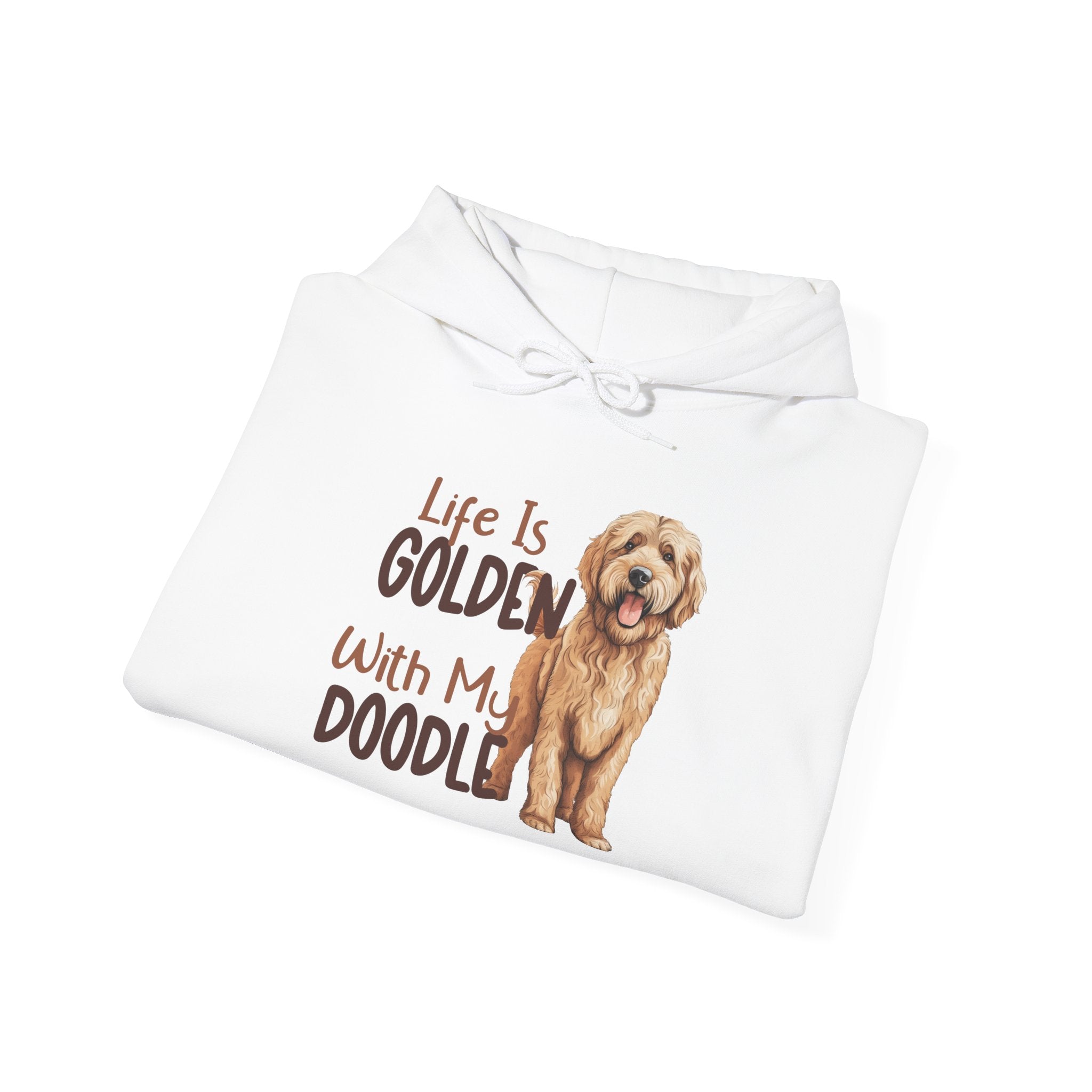 Golden Doodle Hooded Sweatshirt, Cozy Pet Sweatshirt, Dog Mom Gift, Animal Lover Apparel, Unisex Comfort Wear, Holiday Gift, Doodle Lover