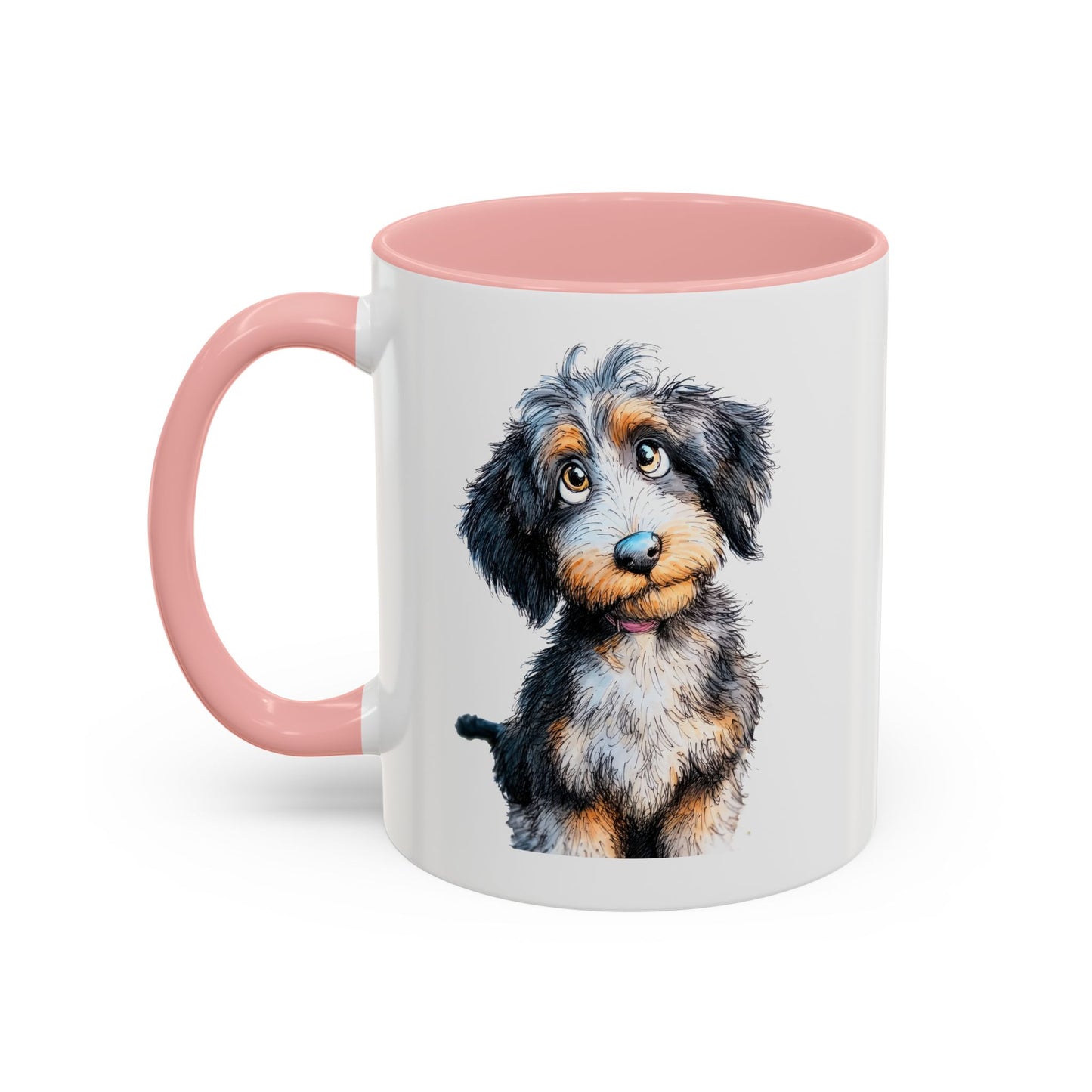 Whimsical Aussiedoodle Coffee Mug - Perfect Gift for Doodle Dog Lovers, Pet Owners, and Birthday Celebrations, Dog Mom Mug, Cute Animal