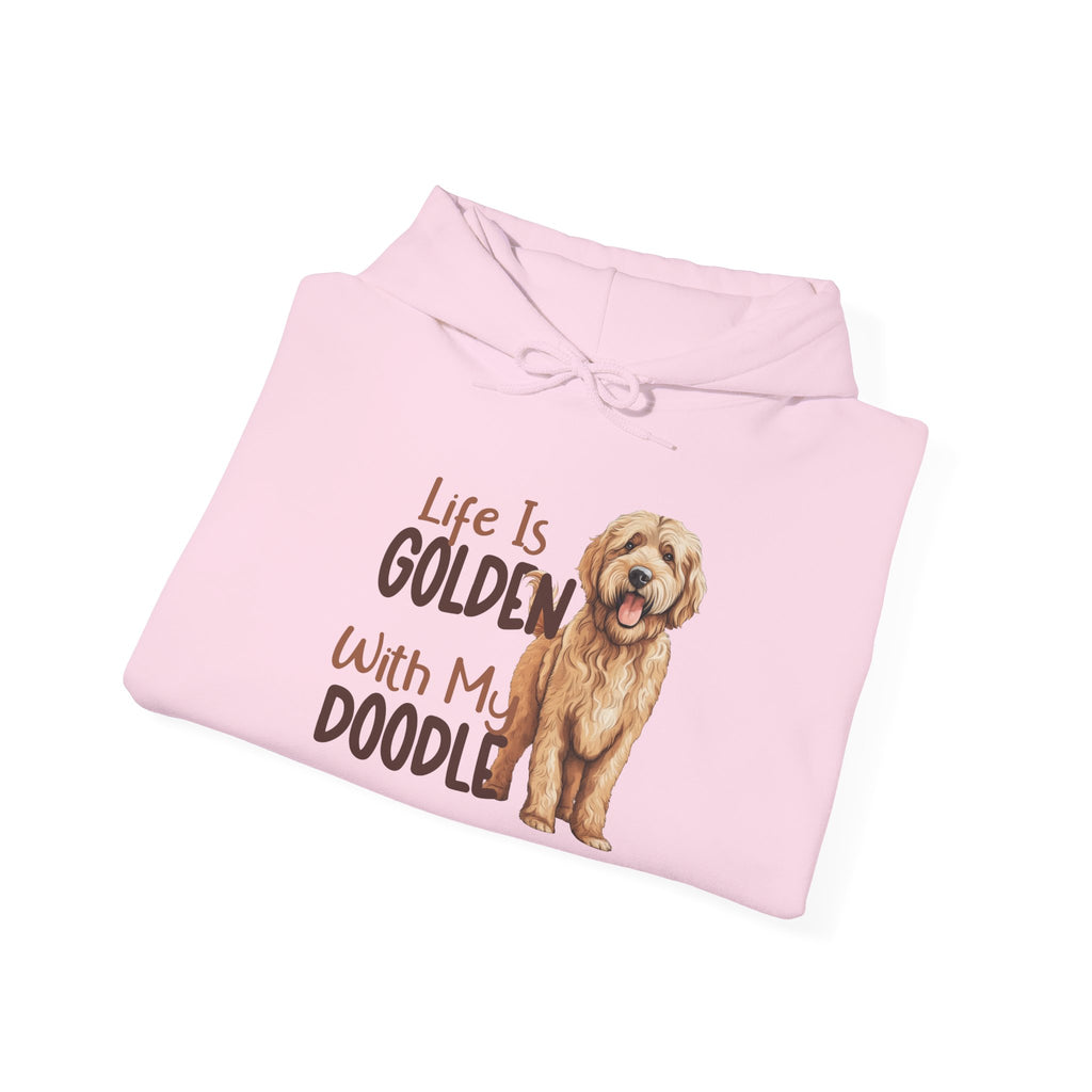 Golden Doodle Hooded Sweatshirt, Cozy Pet Sweatshirt, Dog Mom Gift, Animal Lover Apparel, Unisex Comfort Wear, Holiday Gift, Doodle Lover