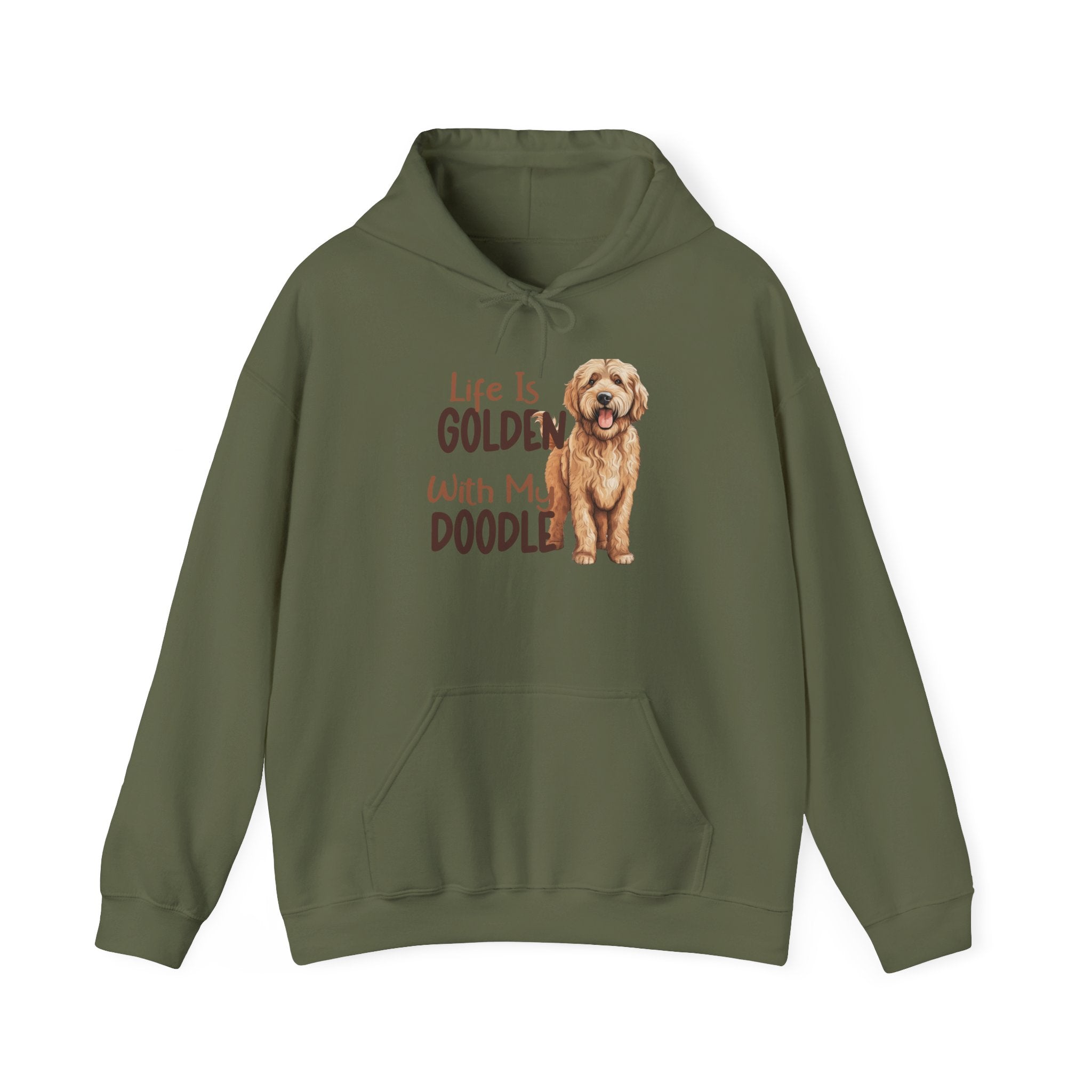 Golden Doodle Hooded Sweatshirt, Cozy Pet Sweatshirt, Dog Mom Gift, Animal Lover Apparel, Unisex Comfort Wear, Holiday Gift, Doodle Lover