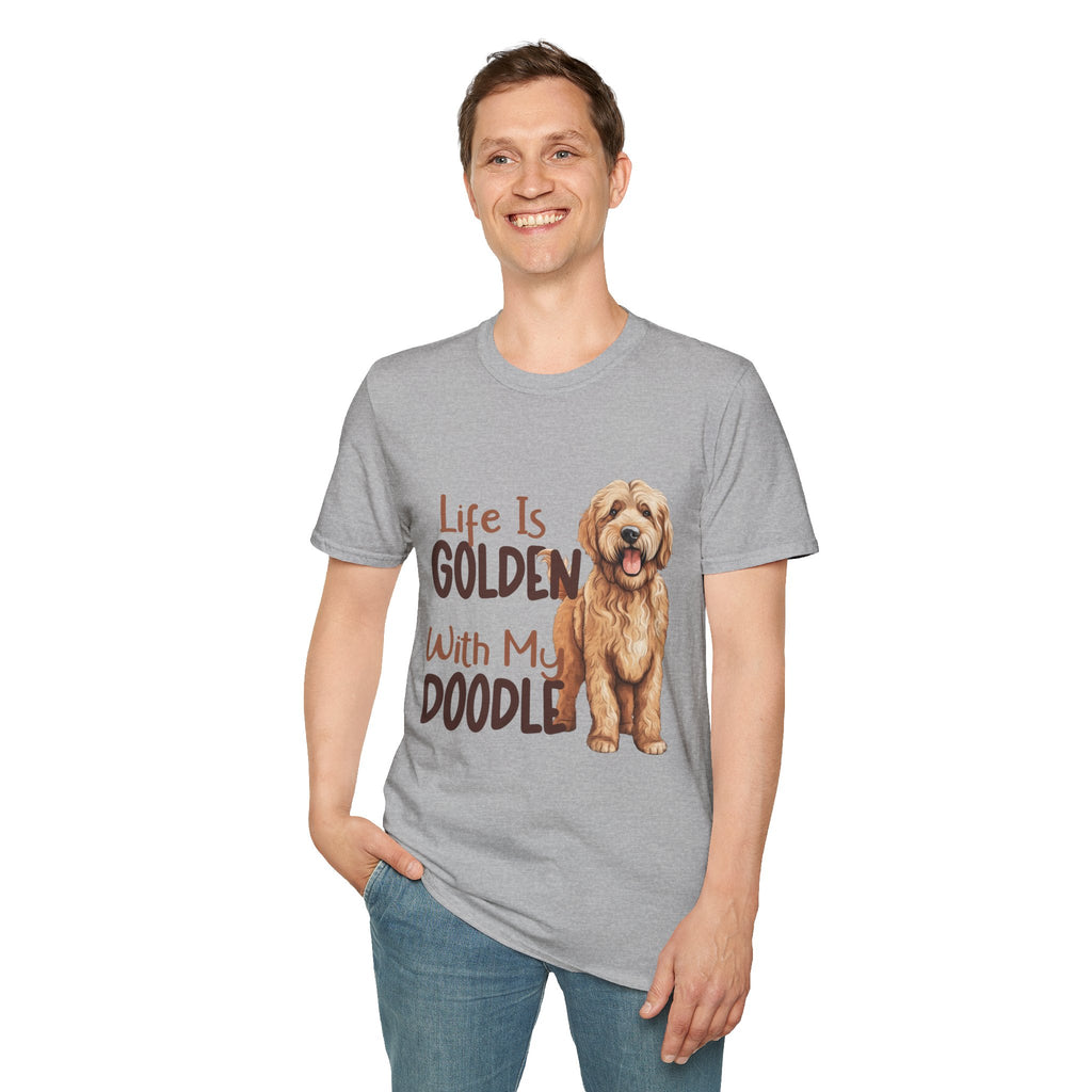 Life Is Golden With My Doodle Goldendoodle T-Shirt