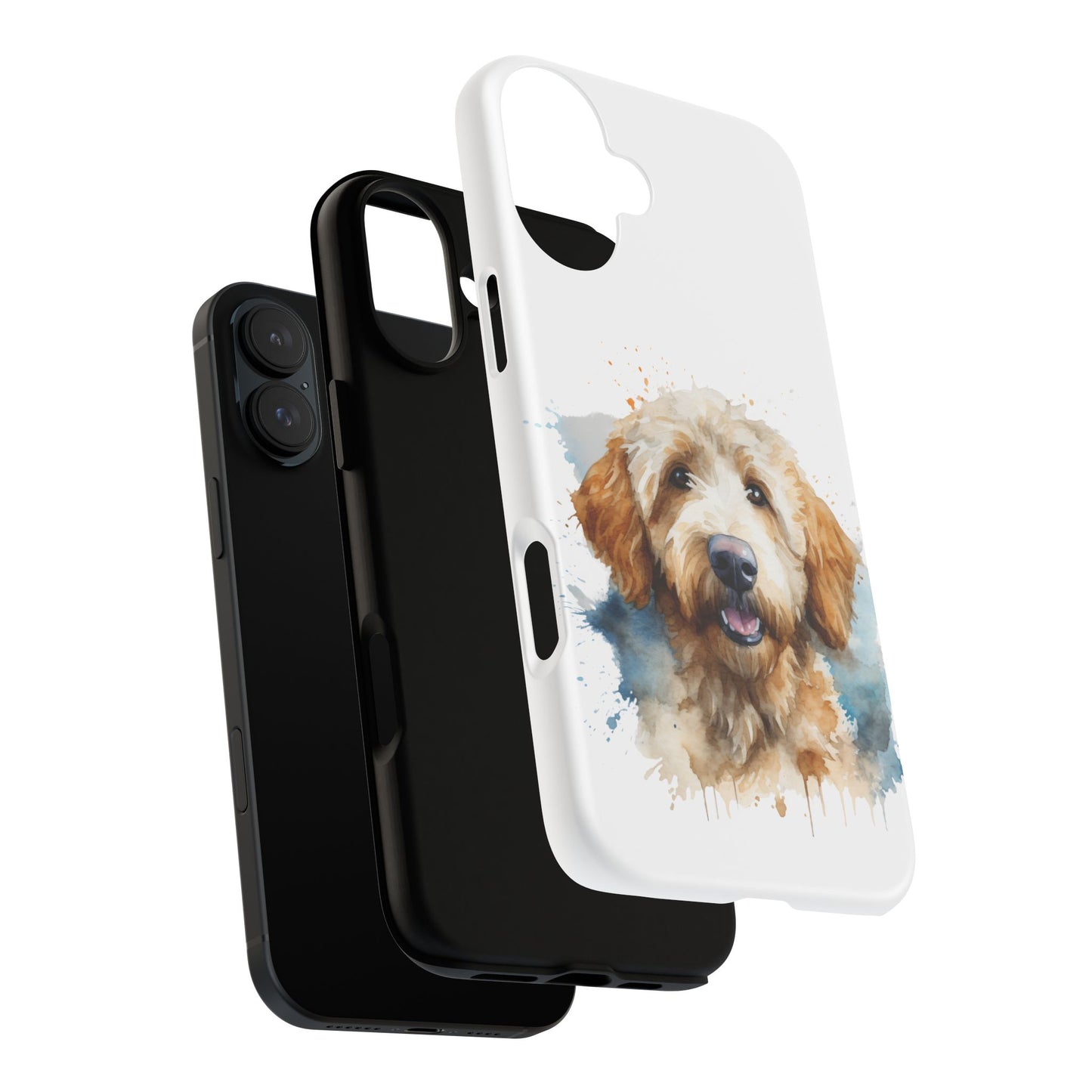 Goldendoodle Portrait Phone Case | Dog Lover Gift, Tough Cases for iPhone 16 and 17 Unique Pet Art, Personalized Dog Phone Cover, Animal Lover Accessory