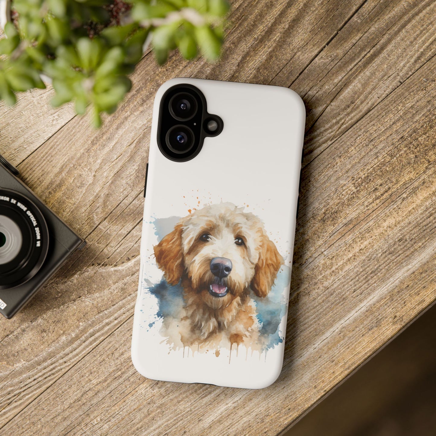 Goldendoodle Portrait Phone Case | Dog Lover Gift, Tough Cases for iPhone 16 and 17 Unique Pet Art, Personalized Dog Phone Cover, Animal Lover Accessory