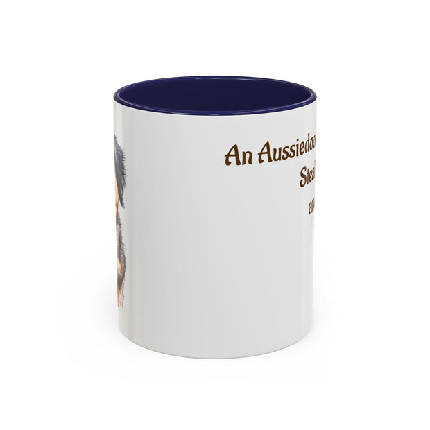 Whimsical Aussiedoodle Coffee Mug - For Doodle Dog Lovers