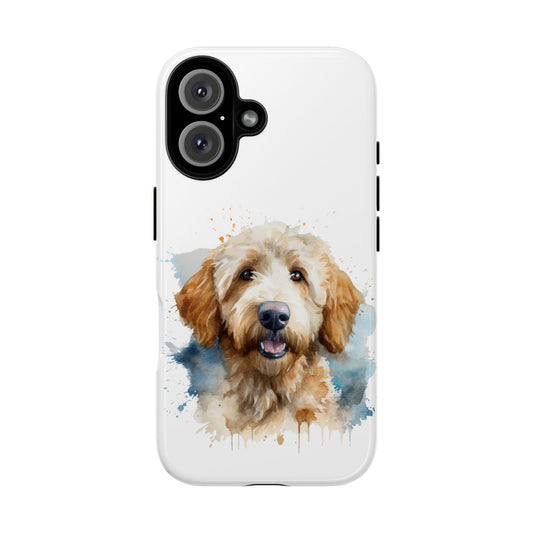 Goldendoodle Portrait Phone Case | Dog Lover Gift, Tough Cases for iPhone 16 and 17 Unique Pet Art, Personalized Dog Phone Cover, Animal Lover Accessory