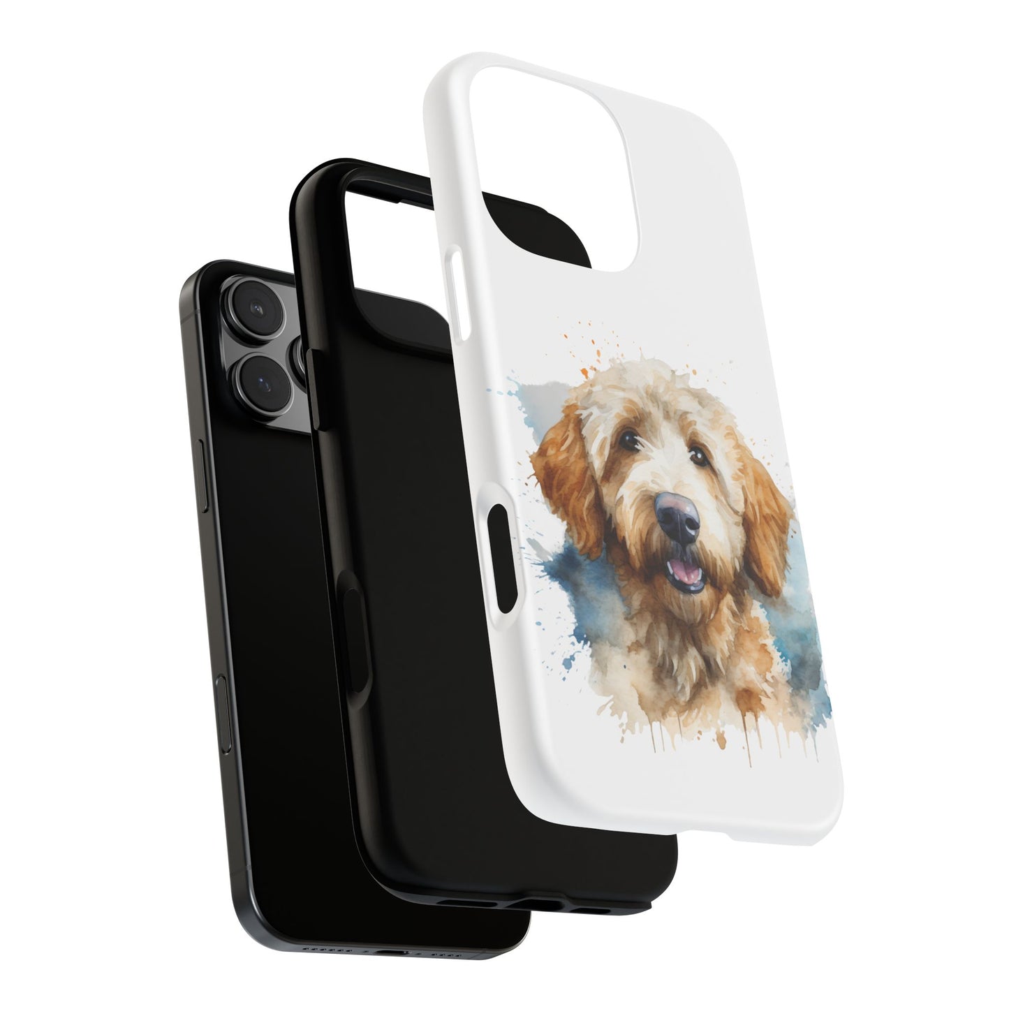 Goldendoodle Portrait Phone Case | Dog Lover Gift, Tough Cases for iPhone 16 and 17 Unique Pet Art, Personalized Dog Phone Cover, Animal Lover Accessory