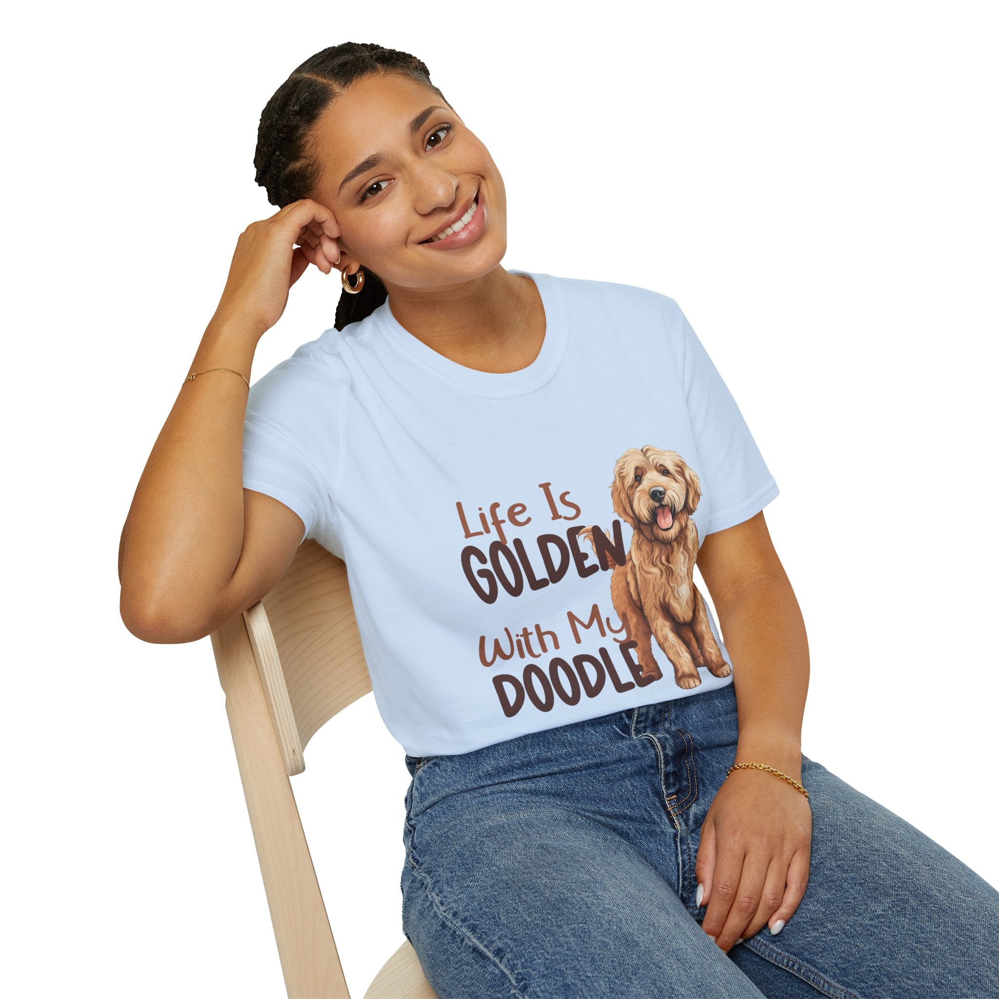 Life Is Golden With My Doodle Goldendoodle T-Shirt