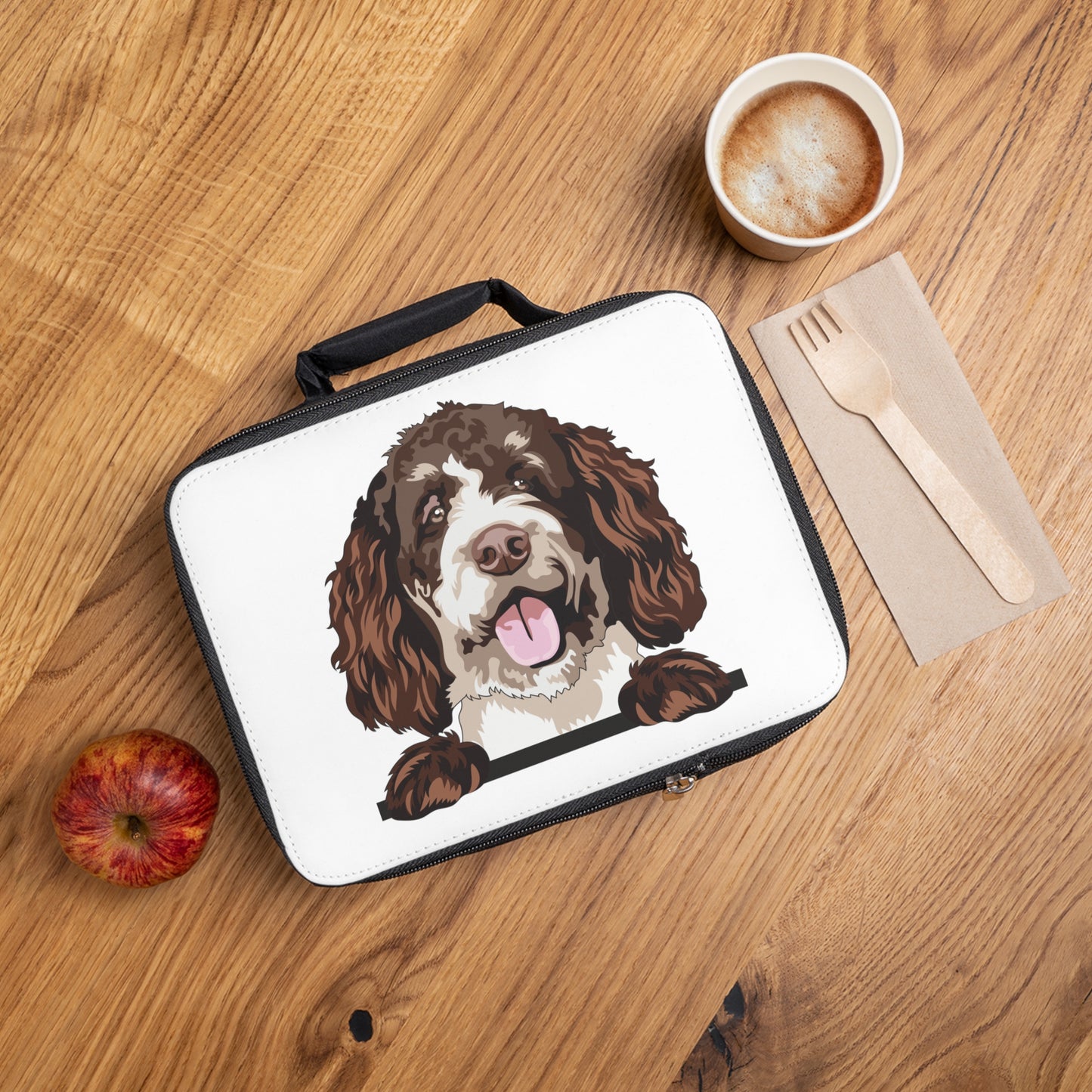 Bernedoodle Lunch Bag, Cute Dog Design, Insulated Food Carrier, Kids Lunchbox, Gift for Dog Lovers, Back to School, Office Gift for Him