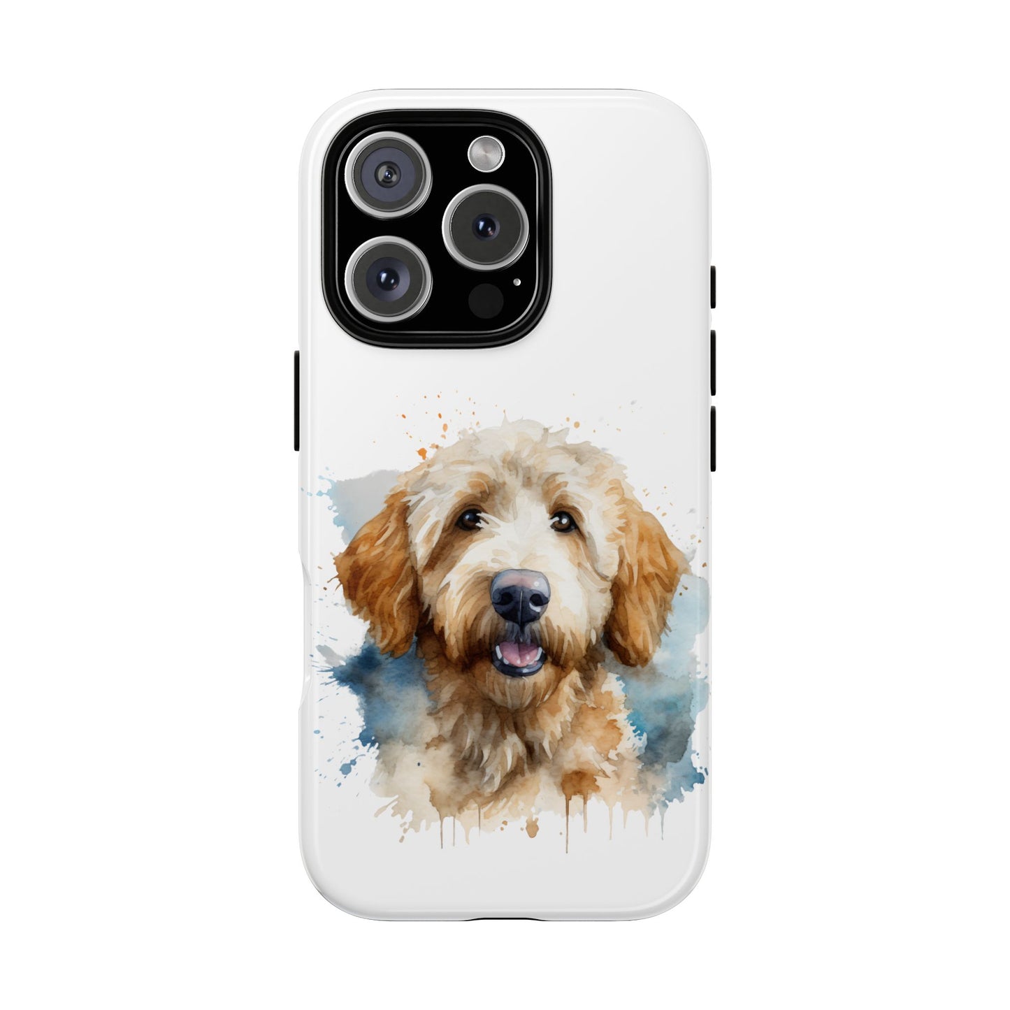 Goldendoodle Portrait Phone Case | Dog Lover Gift, Tough Cases for iPhone 16 and 17 Unique Pet Art, Personalized Dog Phone Cover, Animal Lover Accessory