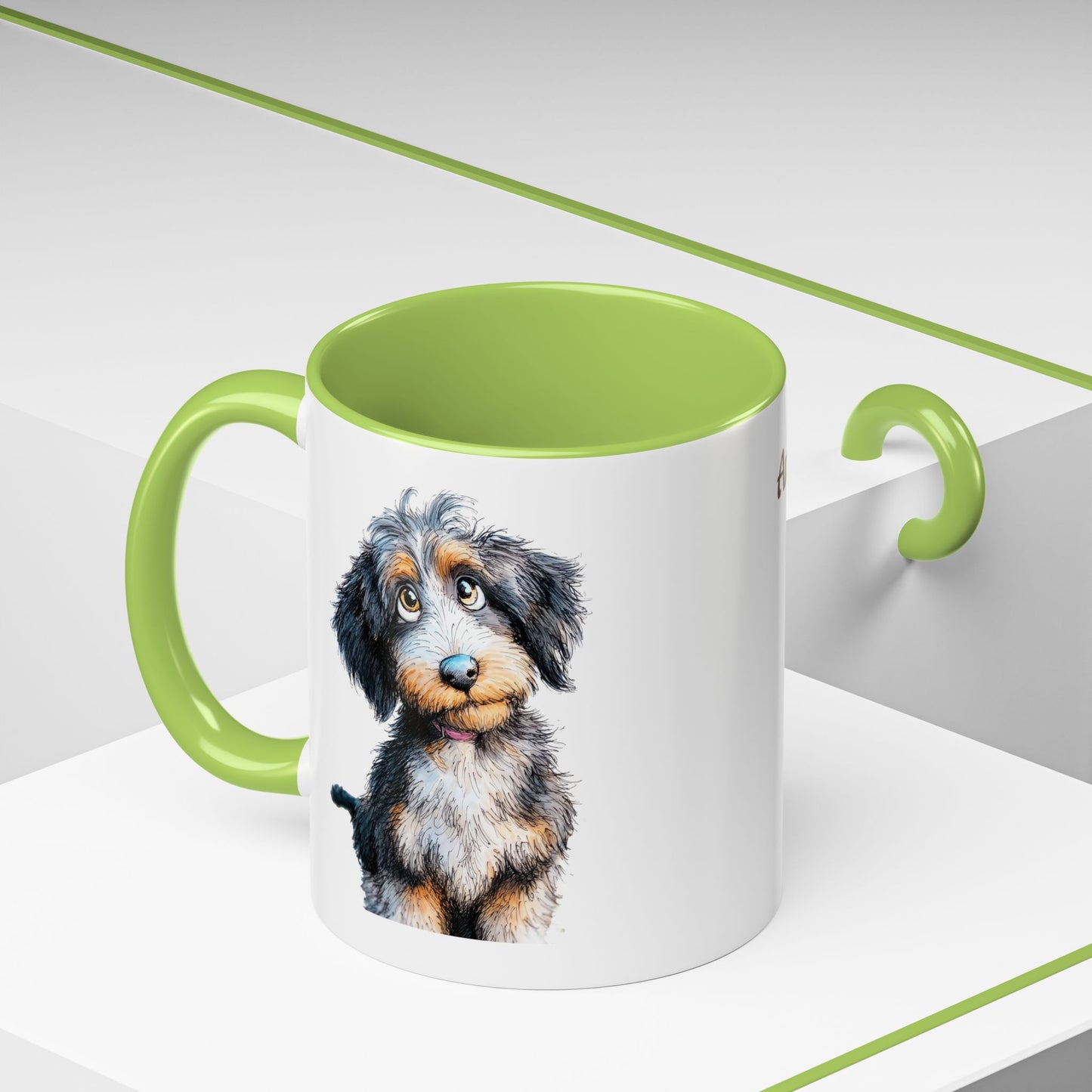 Whimsical Aussiedoodle Coffee Mug - Perfect Gift for Doodle Dog Lovers, Pet Owners, and Birthday Celebrations, Dog Mom Mug, Cute Animal