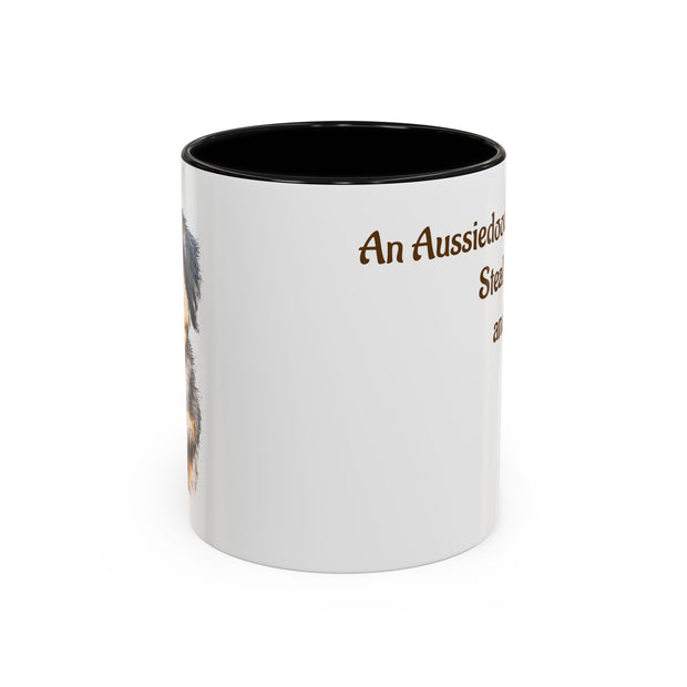Whimsical Aussiedoodle Coffee Mug - For Doodle Dog Lovers
