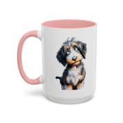 Whimsical Aussiedoodle Coffee Mug - For Doodle Dog Lovers
