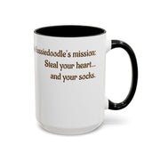 Whimsical Aussiedoodle Coffee Mug - For Doodle Dog Lovers