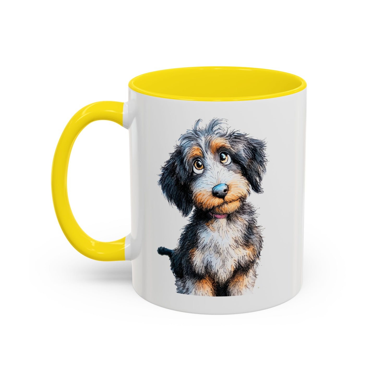 Whimsical Aussiedoodle Coffee Mug - Perfect Gift for Doodle Dog Lovers, Pet Owners, and Birthday Celebrations, Dog Mom Mug, Cute Animal