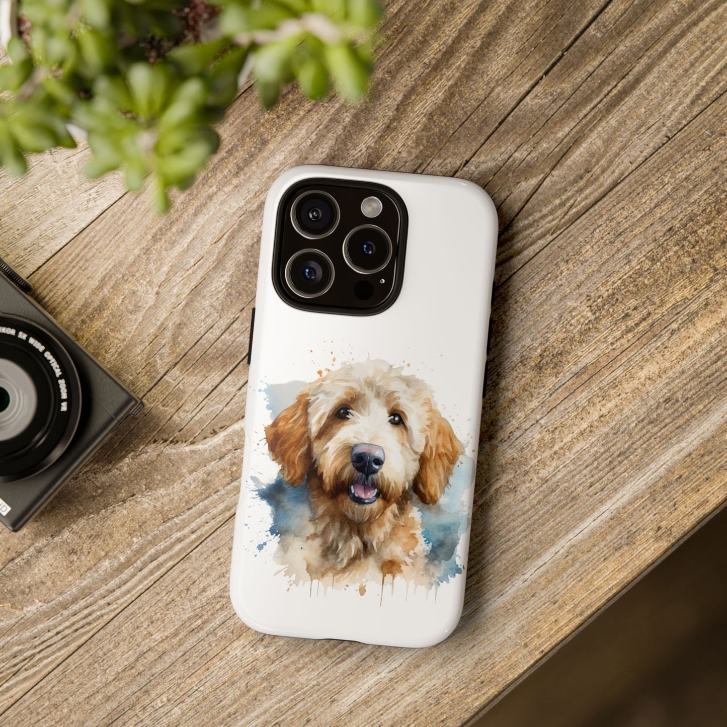 Goldendoodle Portrait Phone Case | Dog Lover Gift, Tough Cases for iPhone 16 and 17 Unique Pet Art, Personalized Dog Phone Cover, Animal Lover Accessory
