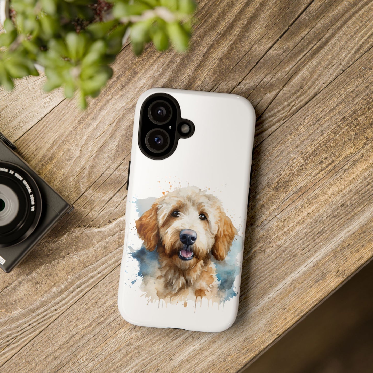 Goldendoodle Portrait Phone Case | Dog Lover Gift, Tough Cases for iPhone 16 and 17 Unique Pet Art, Personalized Dog Phone Cover, Animal Lover Accessory