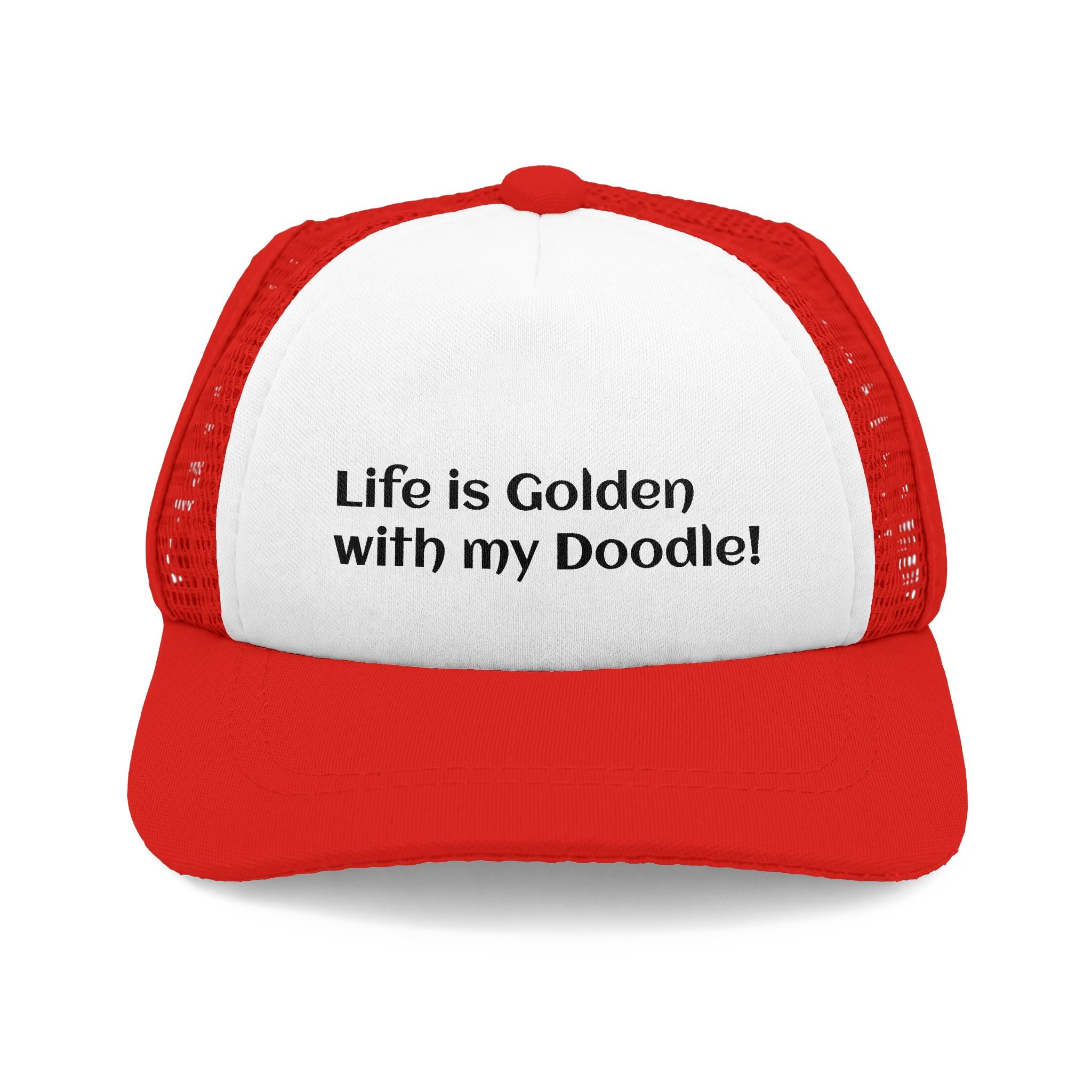 Life is Golden with My Doodle Trucker Hat — Dog Lover Foam Cap