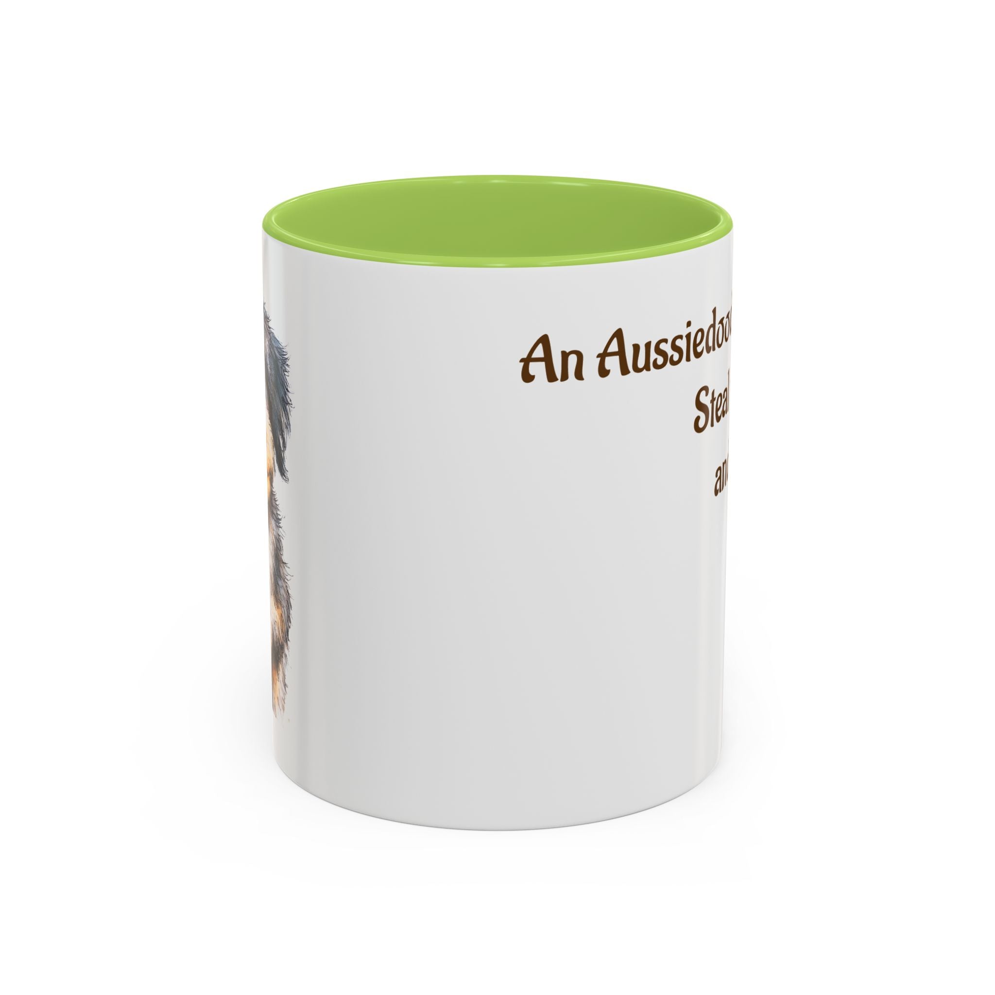 Whimsical Aussiedoodle Coffee Mug - For Doodle Dog Lovers