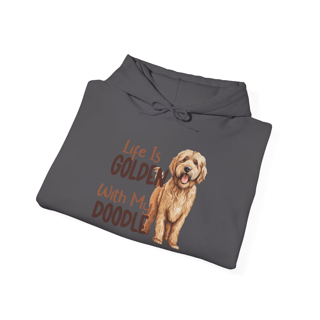 Golden Doodle Hooded Sweatshirt, Cozy Pet Sweatshirt, Dog Mom Gift, Animal Lover Apparel, Unisex Comfort Wear, Holiday Gift, Doodle Lover