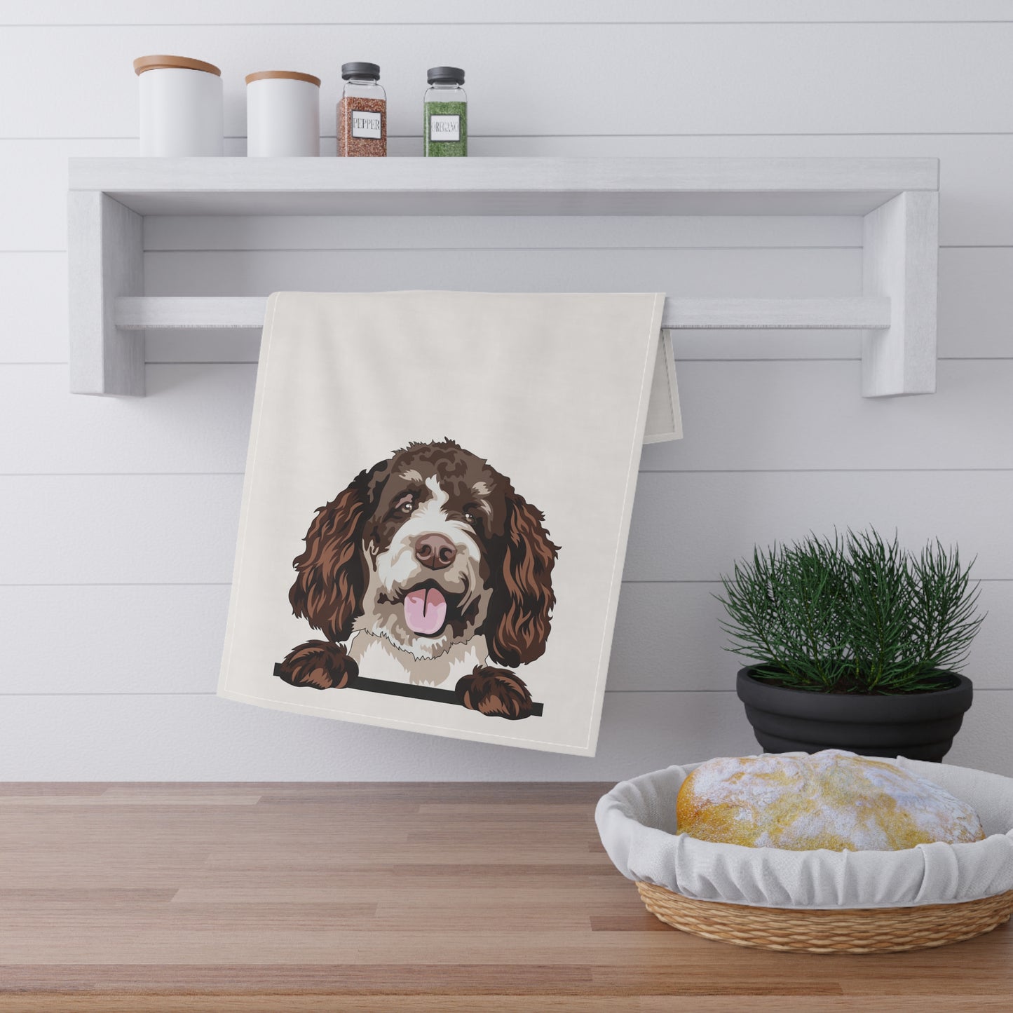 Bernedoodle Dog Lover's Tea Towels, Kitchen Decor, Dog Owner Gift, Bernedoodle Dog Owner, Home Essentials, Unique Housewarming Gift