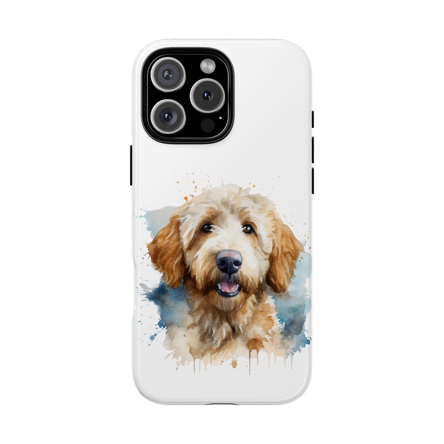 Goldendoodle Portrait Phone Case | Dog Lover Gift, Tough Cases for iPhone 16 and 17 Unique Pet Art, Personalized Dog Phone Cover, Animal Lover Accessory