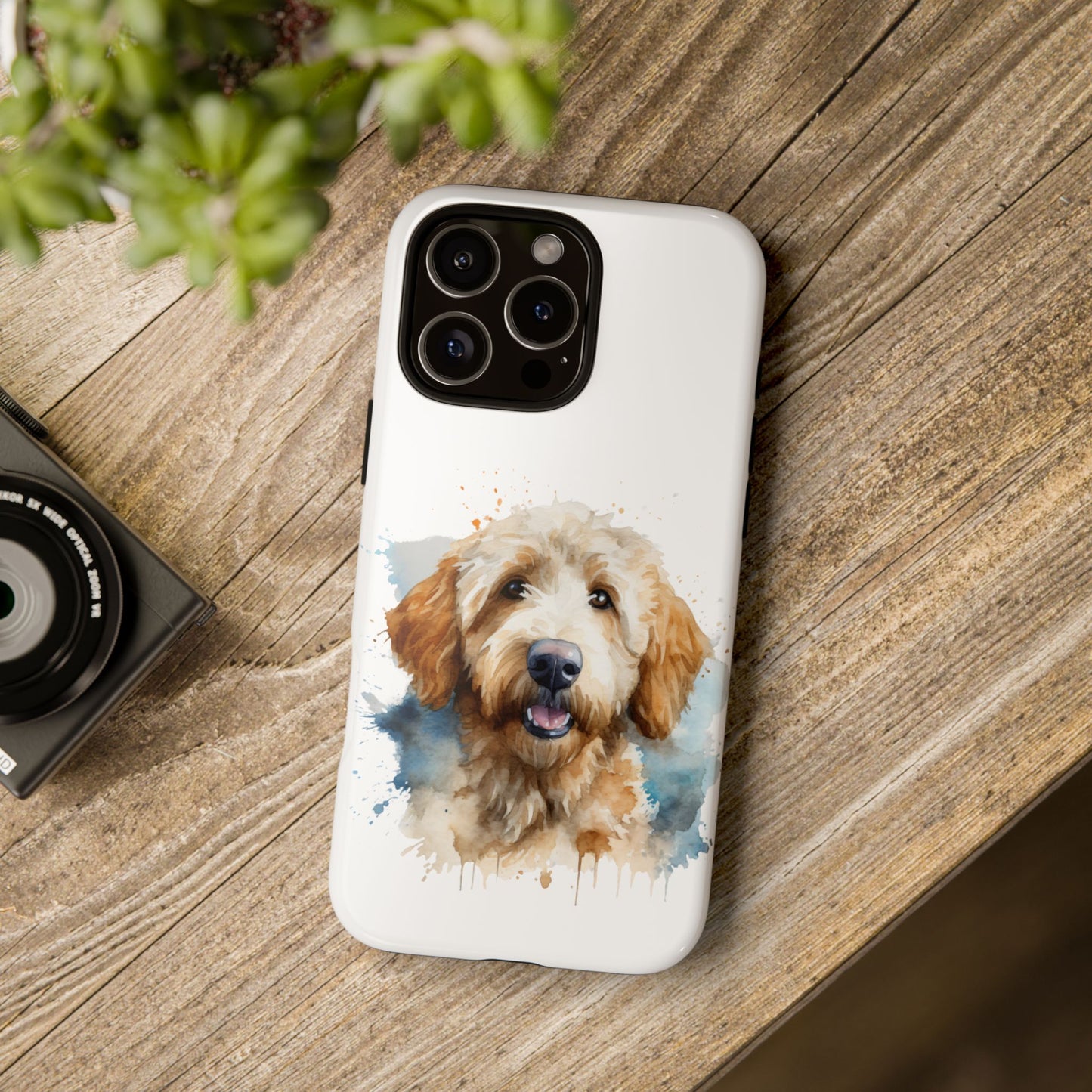 Goldendoodle Portrait Phone Case | Dog Lover Gift, Tough Cases for iPhone 16 and 17 Unique Pet Art, Personalized Dog Phone Cover, Animal Lover Accessory