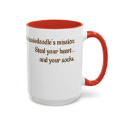 Whimsical Aussiedoodle Coffee Mug - For Doodle Dog Lovers