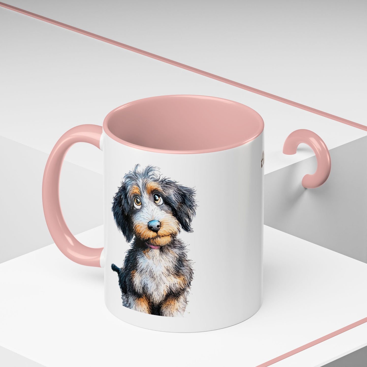 Whimsical Aussiedoodle Coffee Mug - Perfect Gift for Doodle Dog Lovers, Pet Owners, and Birthday Celebrations, Dog Mom Mug, Cute Animal