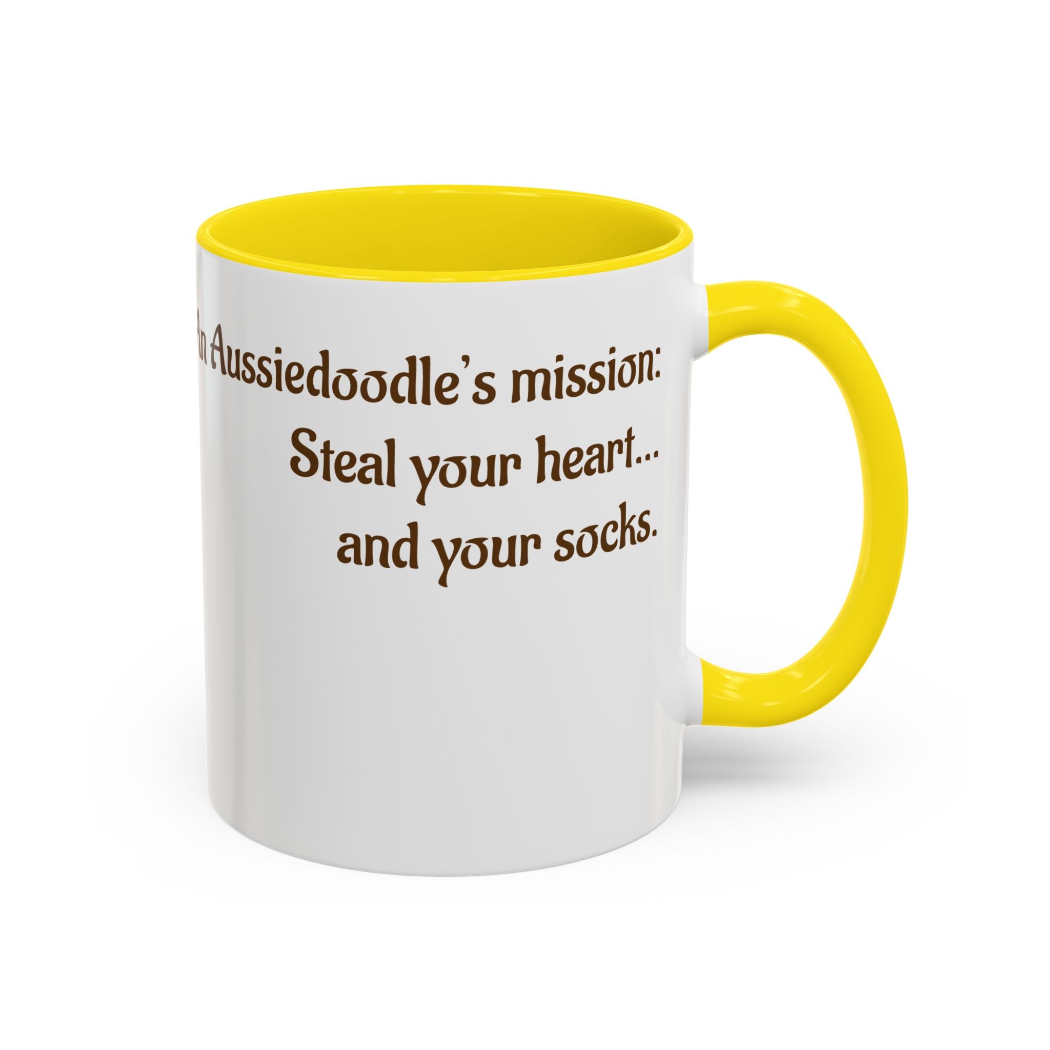 Whimsical Aussiedoodle Coffee Mug - For Doodle Dog Lovers