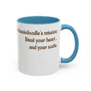 Whimsical Aussiedoodle Coffee Mug - For Doodle Dog Lovers