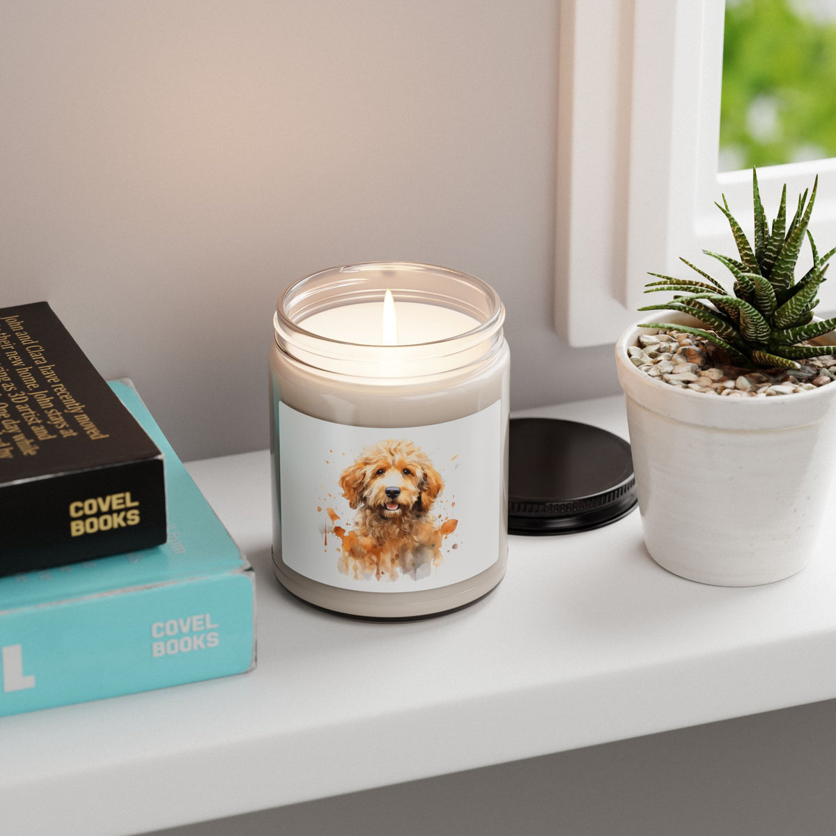 Goldendoodle Aromatherapy Candle, Dog Lover Gift,